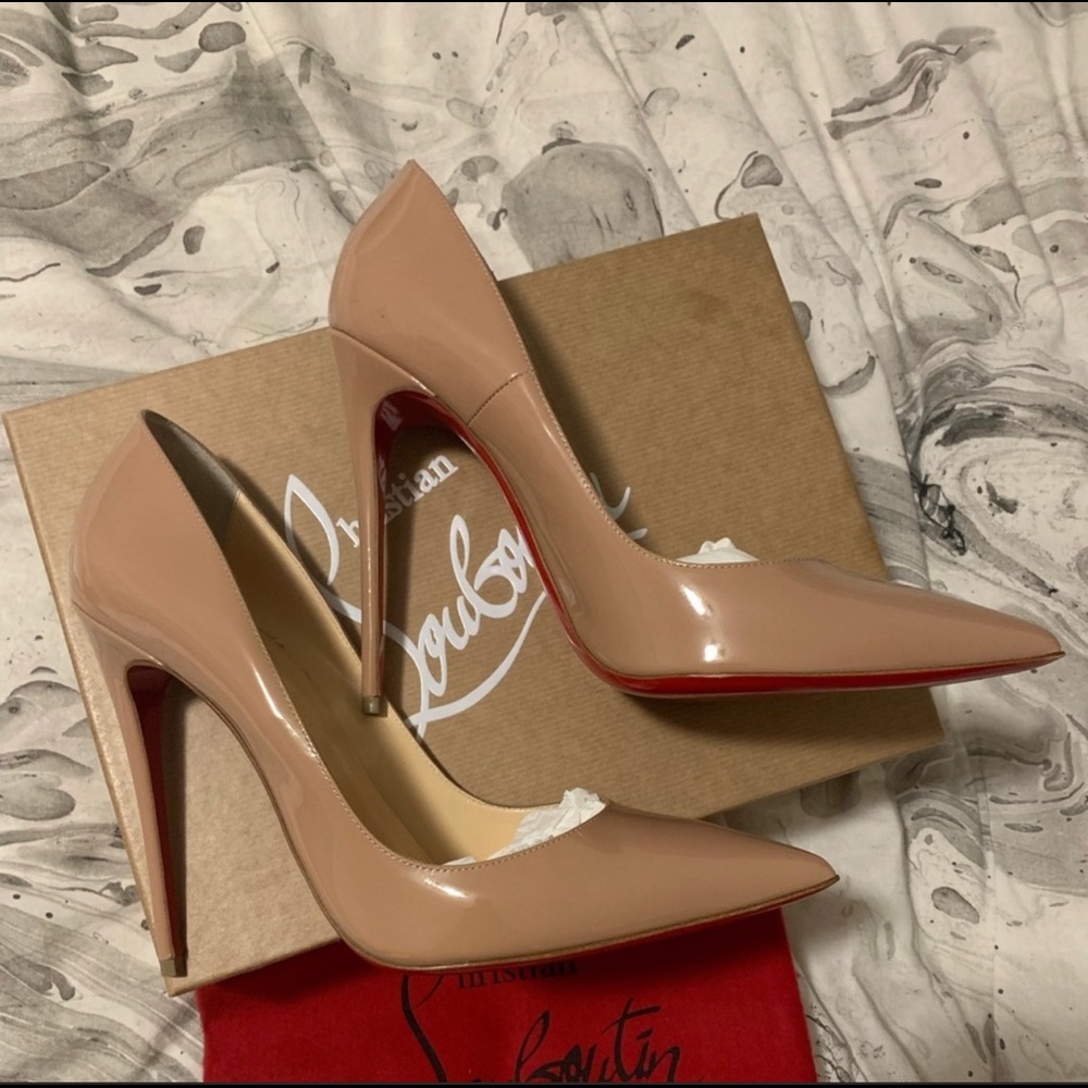 These Kate Christian Louboutin heels in a 10.5 are stunning! NEVER WORN OUTSIDE.